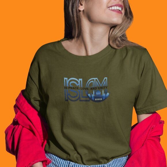 Islam is Love, Unity and Peace Shirt | Islam Statement Shirt Ramadan Shirt - Picture 4 of 10